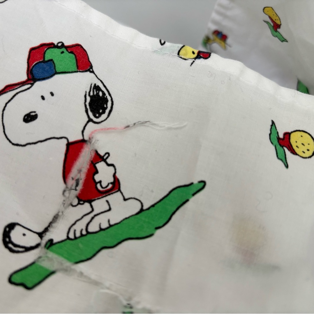 NWOT Vintage Snoopy baby bedding set GOLF theme - Picture 3 of 7